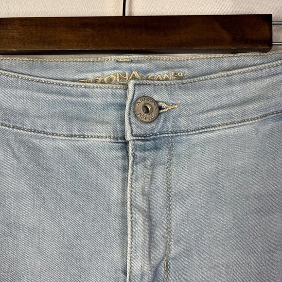 Arizona Light Blue Wash Distressed Super Skinny Jeans 24 - Picture 5 of 5